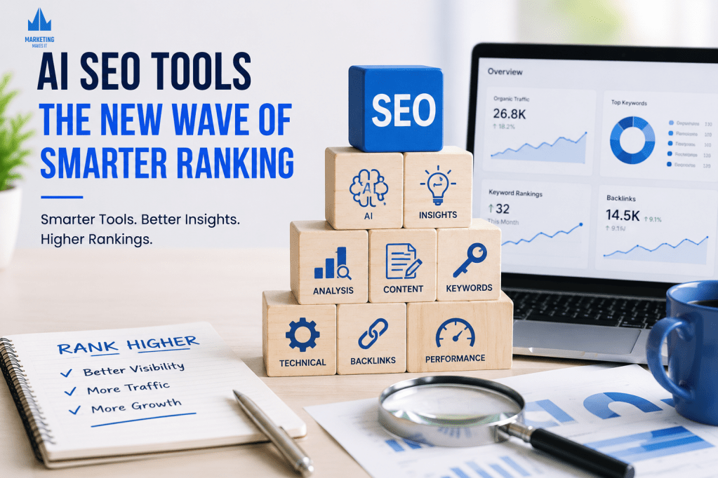 AI powered SEO tools for optimised content structure, gap analysis, and real time performance tracking.